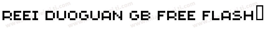 REEI Duoguan GB free Flash字体转换